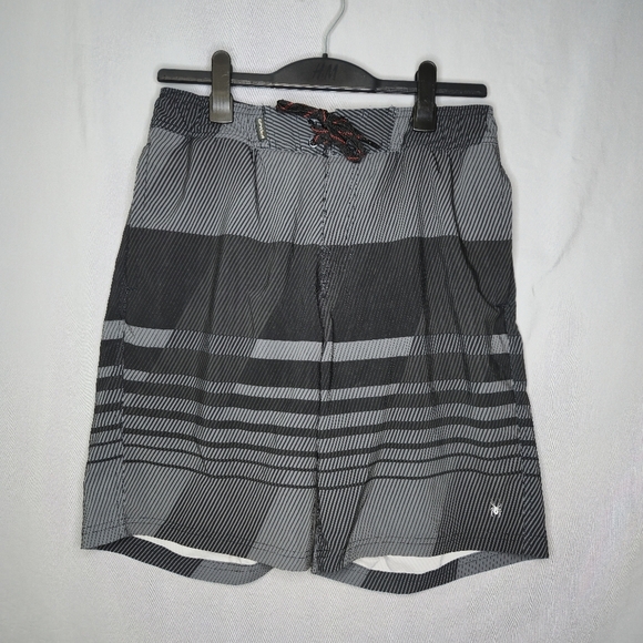 Spyder Mens Hydro Series Hybrid Swim Shorts Black Grey Size L - Picture 1 of 7